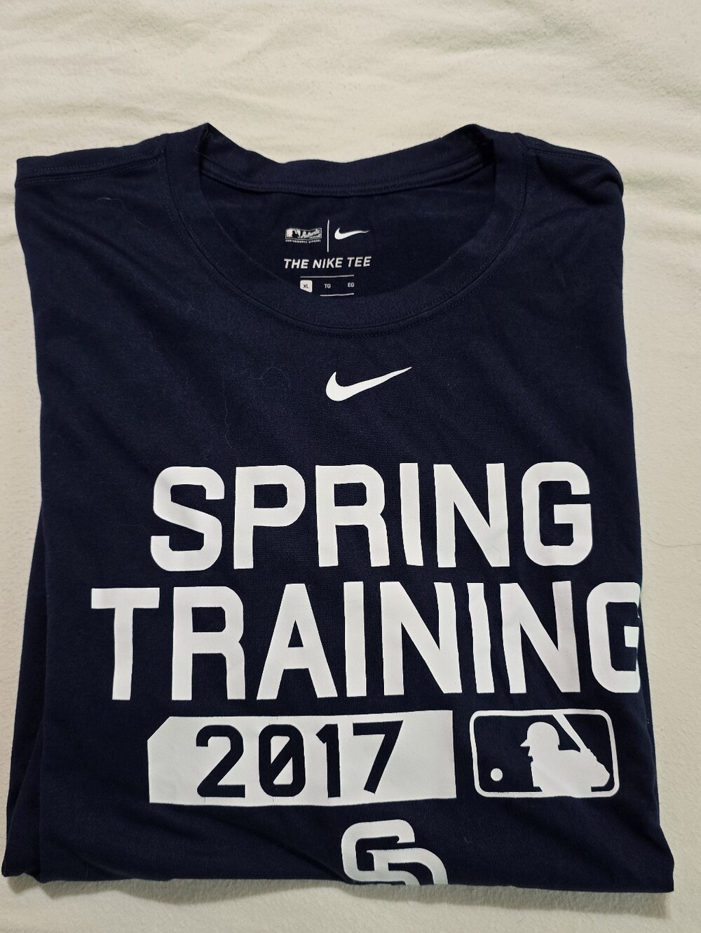 Nike Dri-FIT San Diego Padres Spring Training 2017 T-Shirt Men's XL MLB Navy